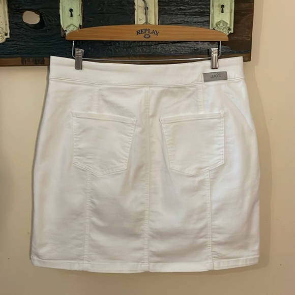 Jag Jeans White Denim Roadtrip Pull On Skort - Picture 10 of 16